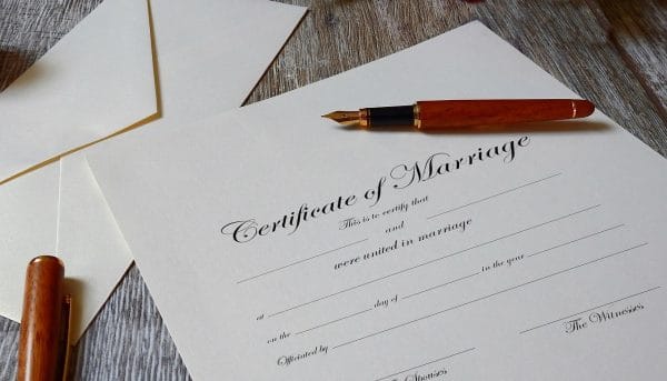 The Role of the Marriage Certificate